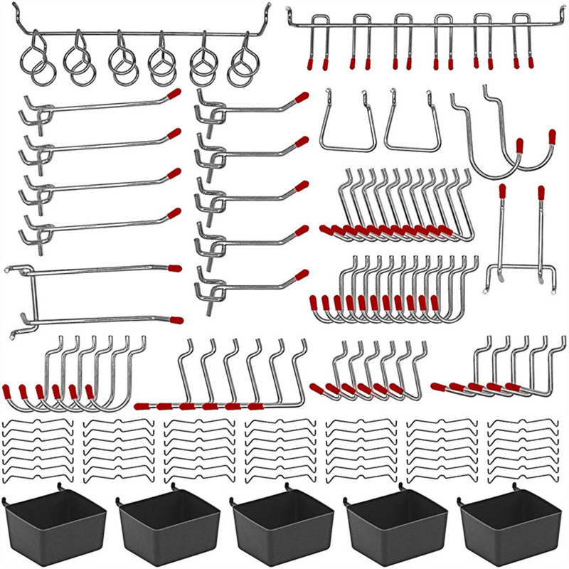 Workshop Tools Organizing - 114 قطعة من خطافات Pegboard مجموعة