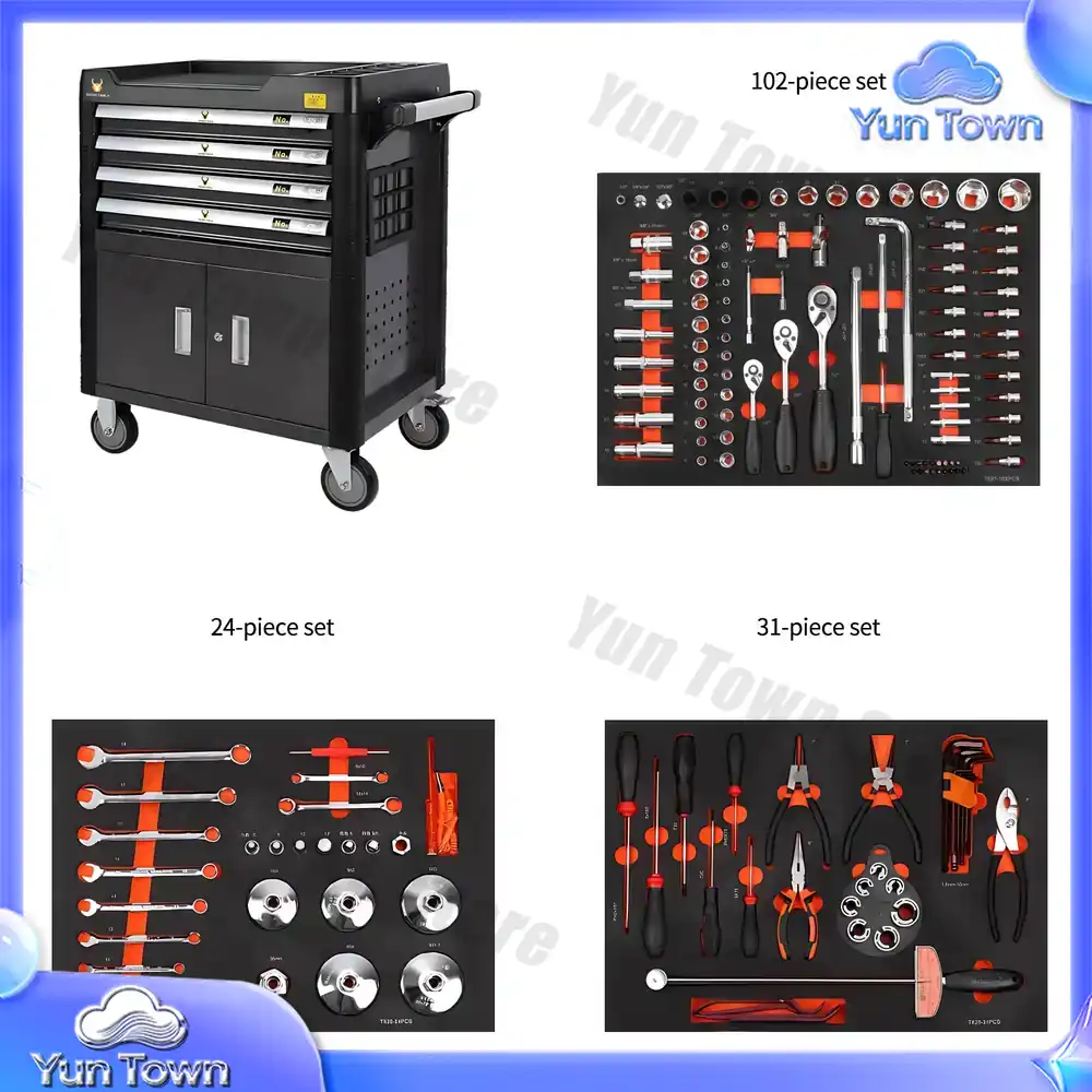 Workshop Tools Organizing - صندوق أدوات فولاذي احترافي بـ 4