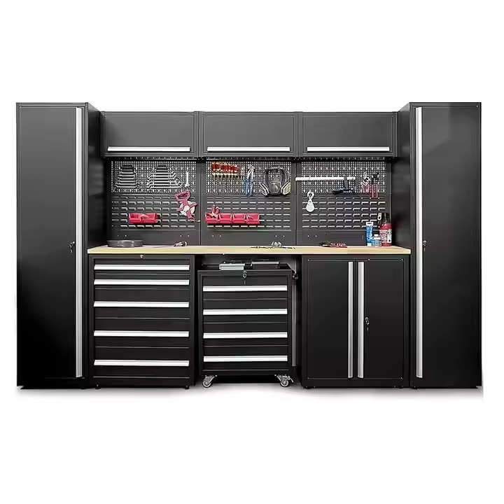 Tools Trolley For Workshop - مجموعة خزانة أدوات العمل المتينة من