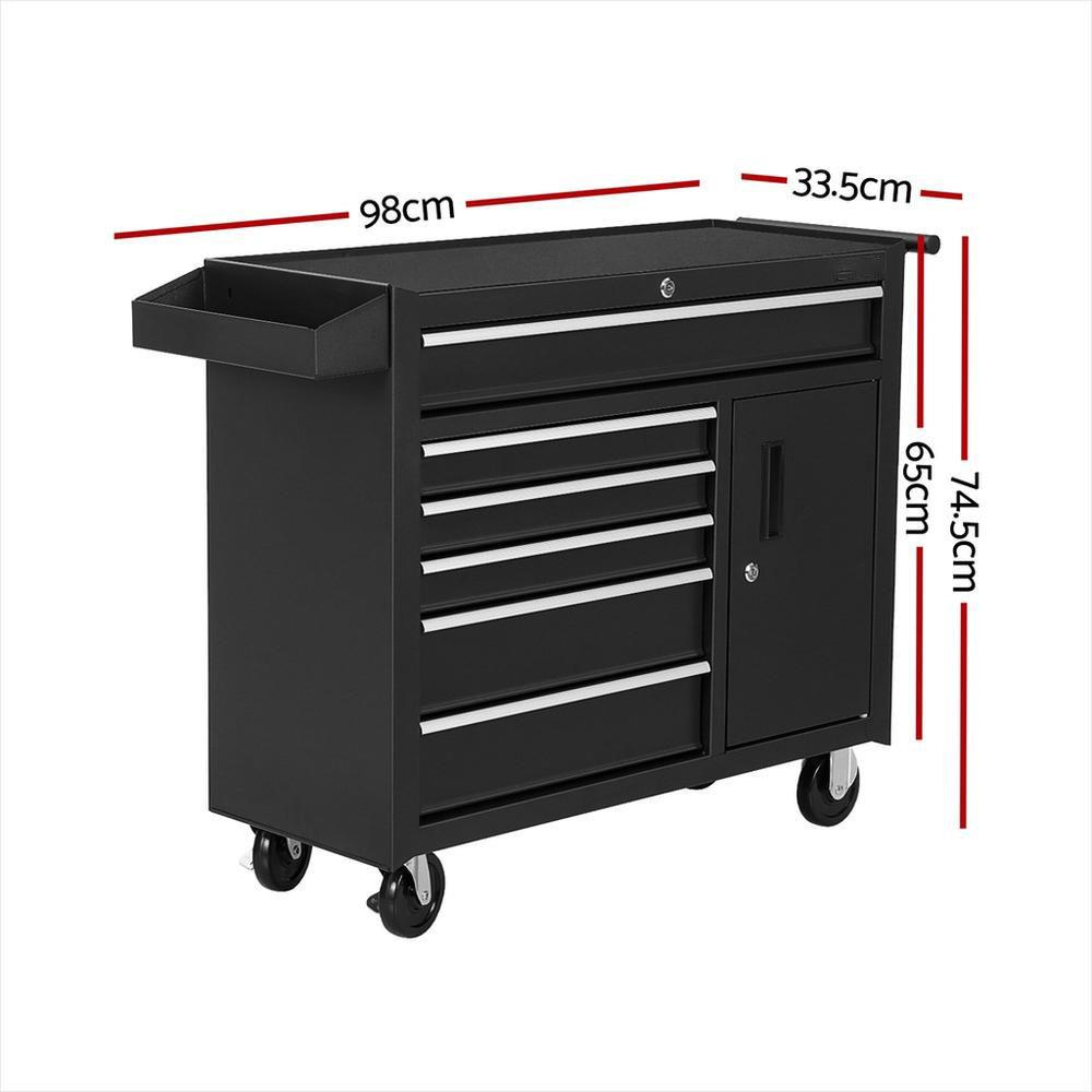 خزانة أدوات بـ 6 أدراج مع عجلا - مراجعة Tools Trolley For Workshop وسعره