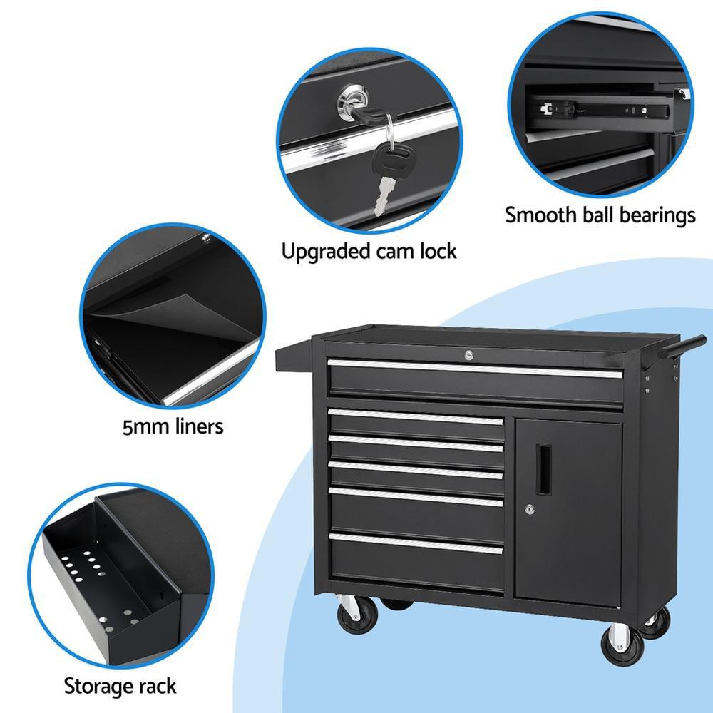 خزانة أدوات بـ 6 أدراج مع عجلا - مراجعة Tools Trolley For Workshop وسعره