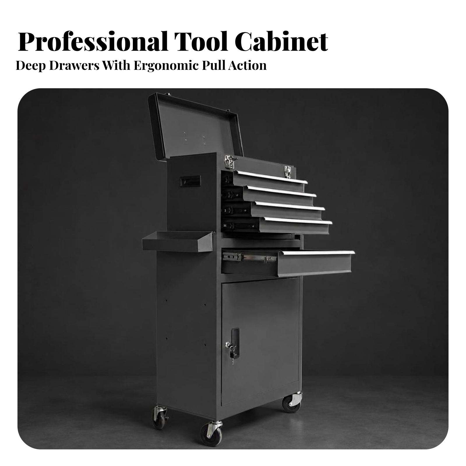 عربة أدوات مزودة بعجلات وقفل ب - مراجعة Tools Trolley For Workshop وسعره