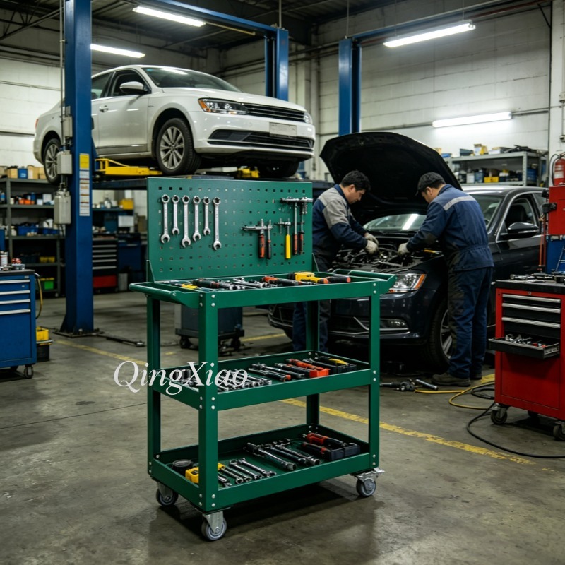 عربة أدوات صناعية من الفولاذ ب - مراجعة Tools Trolley For Workshop وسعره